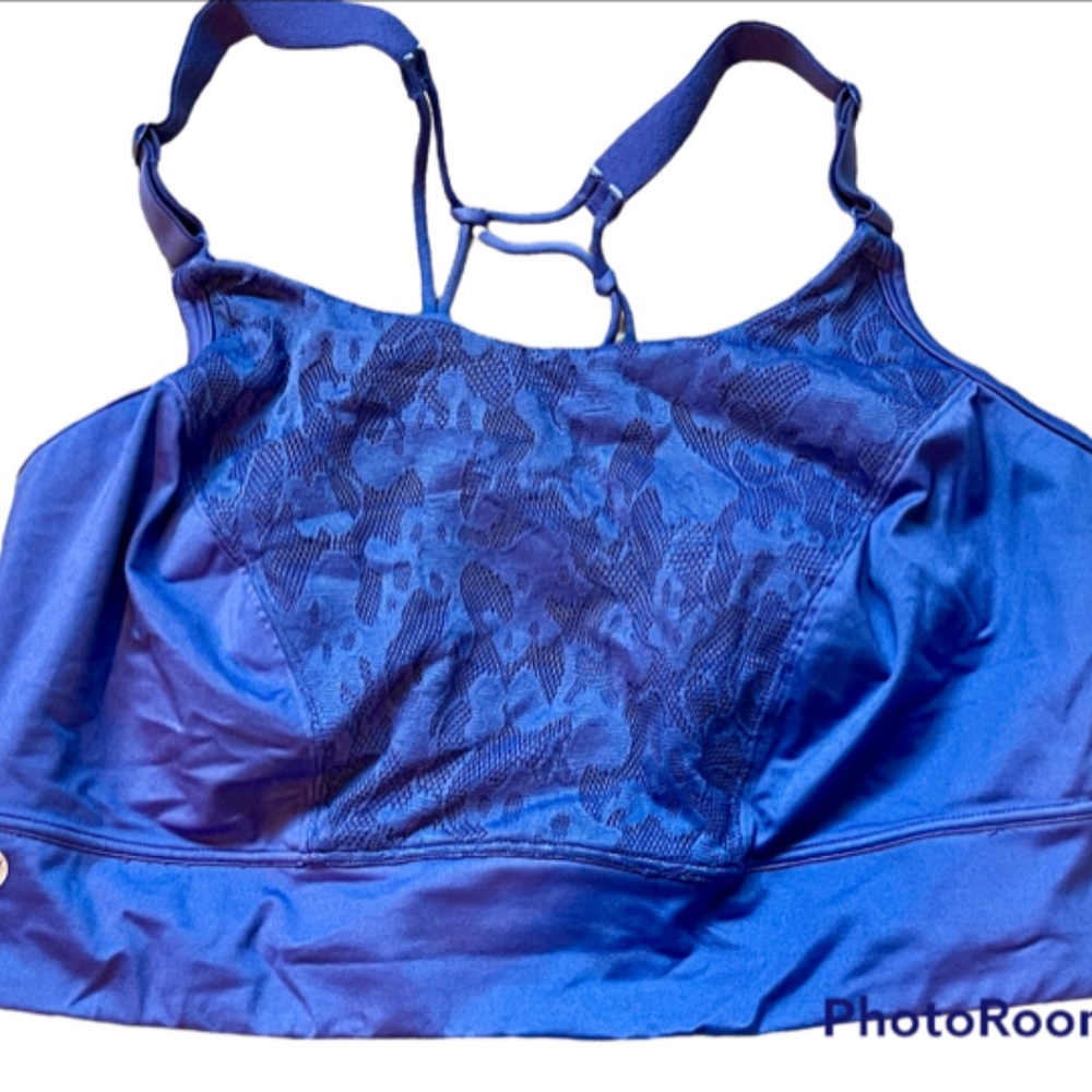 Lane Bryant / Livi Active blue purple lace sports bra! 18